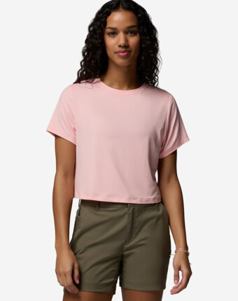 Футболка женская Columbia Parsons Point SS Tee, Розовый женщинам