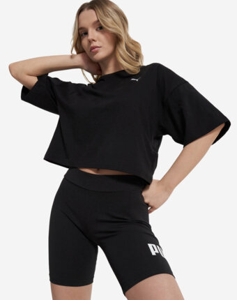 Футболка женская PUMA Wardrobe Ess, Черный женщинам