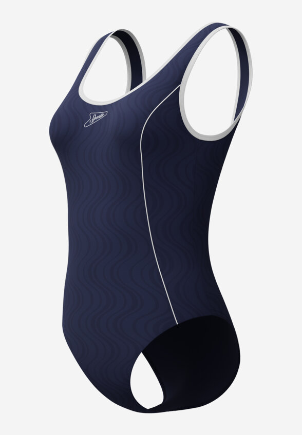 Купальник слитный женский Speedo Texture Bound Scoop, Синий