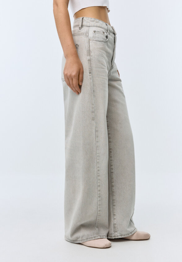 Джинсы Wide Leg с высокой посадкой