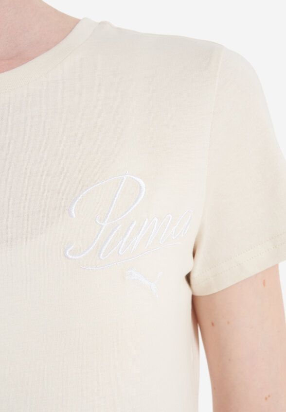 Футболка женская PUMA Ess Script, Бежевый