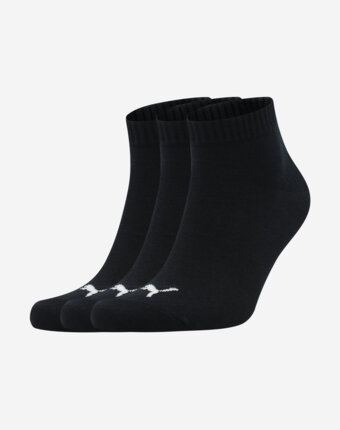 Носки PUMA Quarter, 3 пары, Черный женщинам