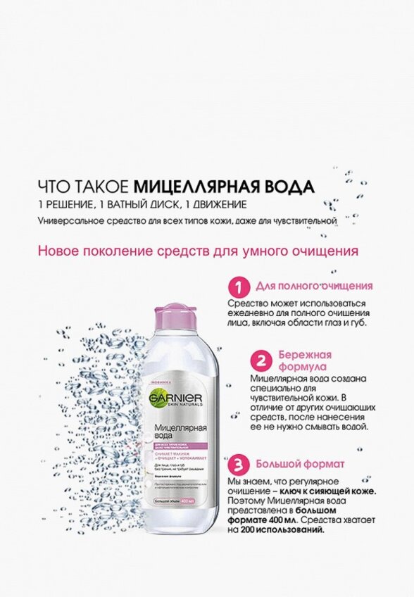 Мицеллярная вода Garnier