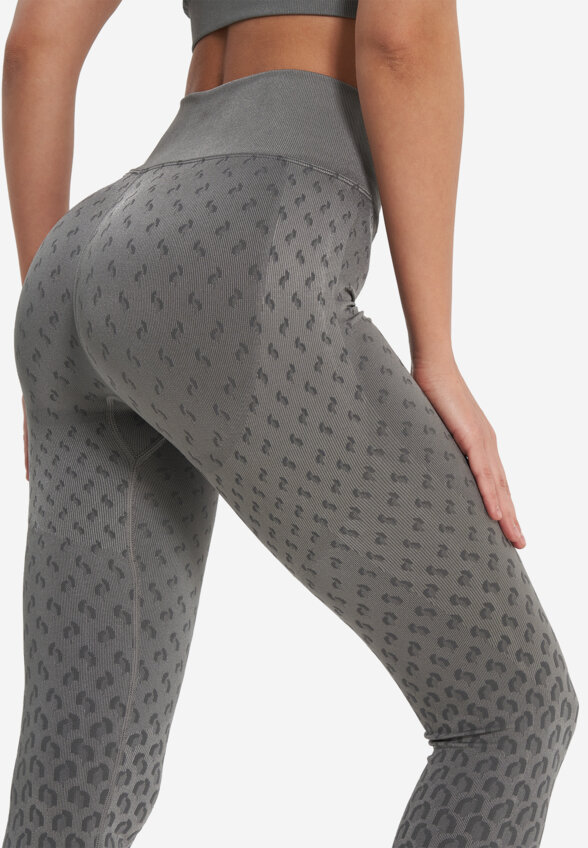 Легинсы женские Demix HighFlow Yoga Seamless Gfx, Серый