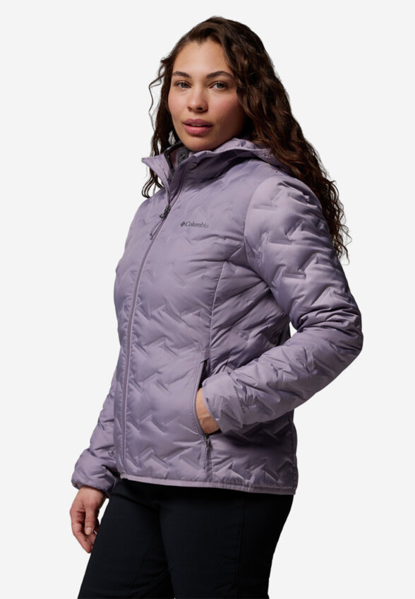 Ультралегкий пуховик женский Columbia Delta Ridge II Down Hooded Jacket, Розовый