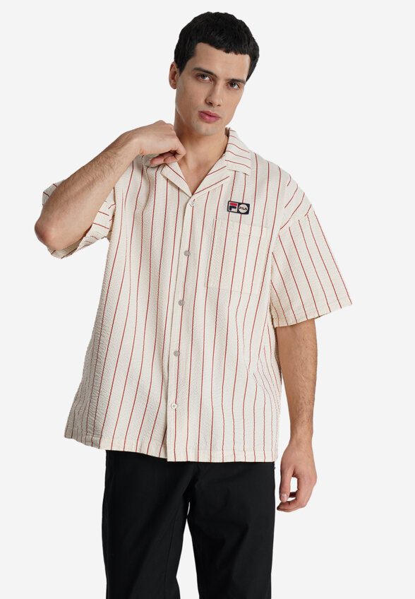 Рубашка с коротким рукавом мужская FILA, Бежевый