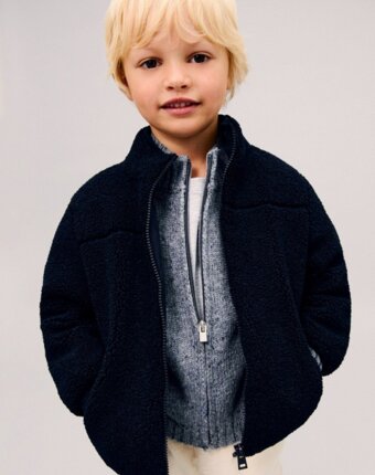 Куртка меховая Mango Kids детям