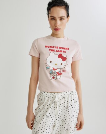 Футболка для дома с принтом Hello Kitty женщинам