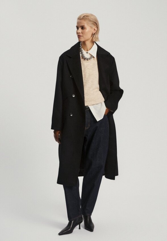 Пальто двубортное Nume