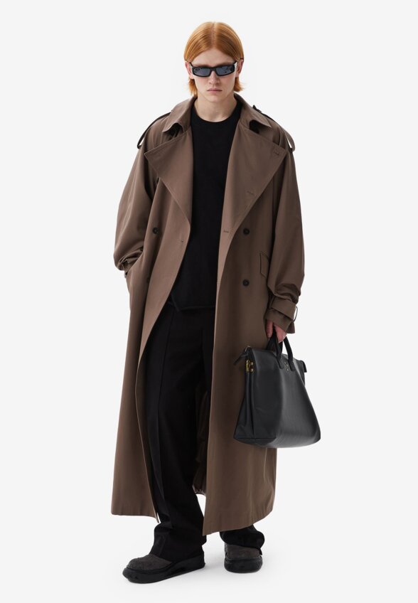 Тренч Double-Breasted Brown FABLE