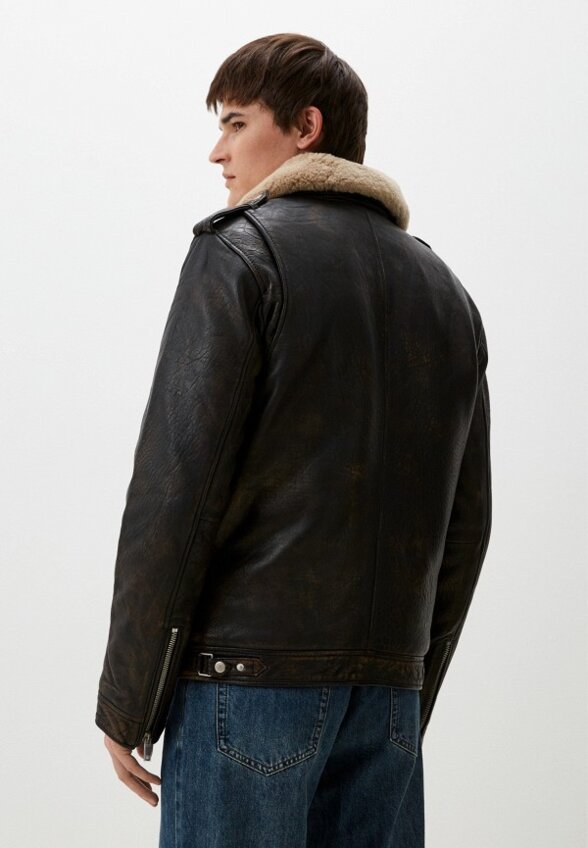 Куртка кожаная Urban Fashion for Men