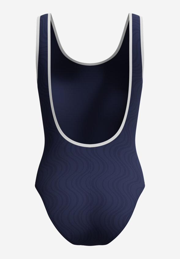 Купальник слитный женский Speedo Texture Bound Scoop, Синий