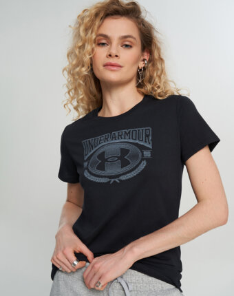 Футболка женская Under Armour Varsity, Черный женщинам