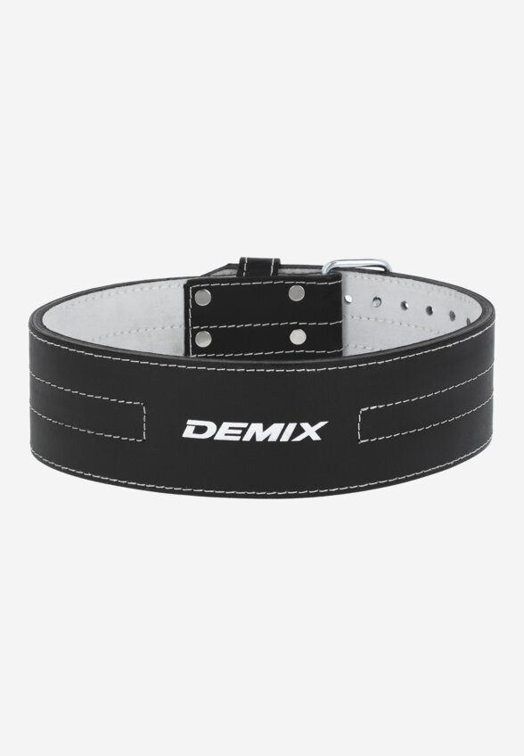 Пояс для пауэрлифтинга с пряжкой Demix, (2 иглы), Черный
