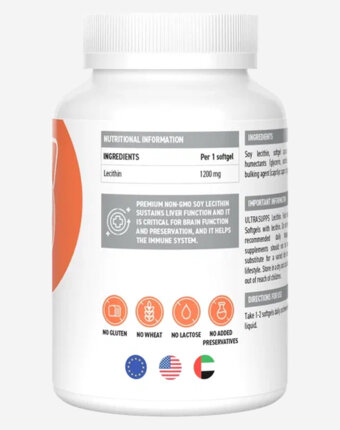 Лецитин Ultrasupps, 30 шт, Белый женщинам