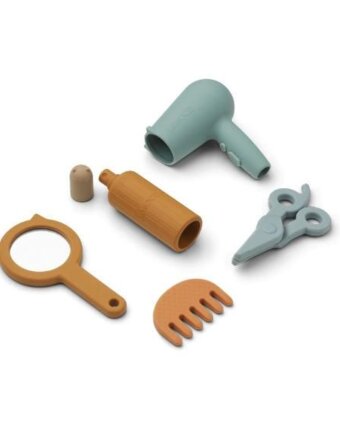 Игрушечный набор ЛИВУД (LIEWOOD) "Парикмахер", мульти микс с голубым детям