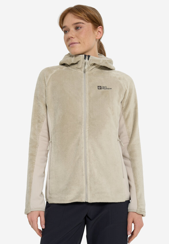Джемпер флисовый женский Jack Wolfskin Rotwand, Бежевый