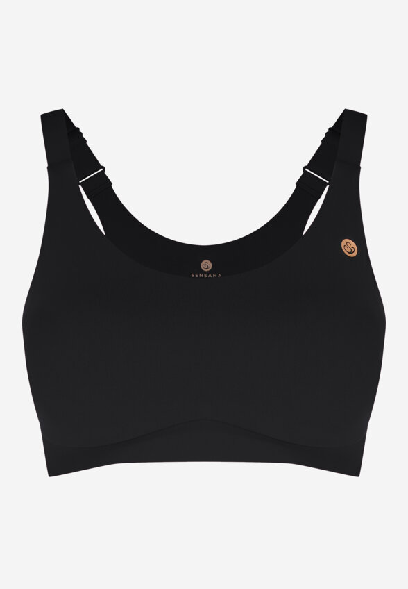 Топ бра спортивный Sensana, Черный