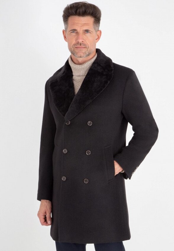 Пальто двубортное Thomas Berger