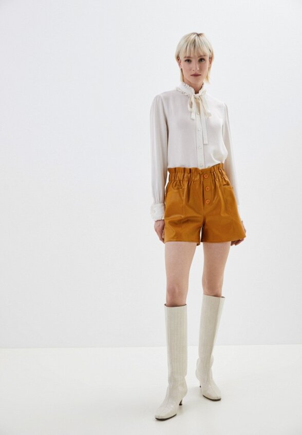 Шорты кожаные Goldrai