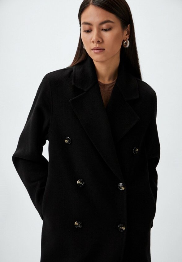 Пальто двубортное Mango