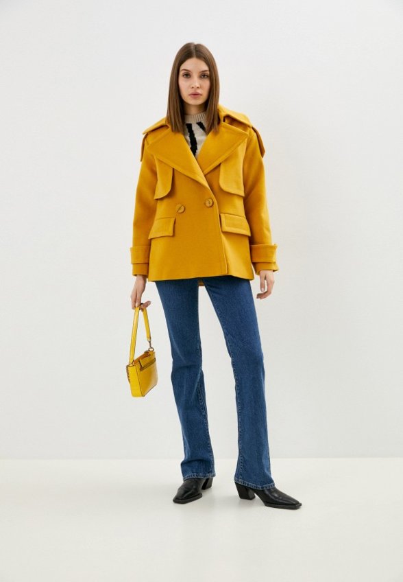 Пальто двубортное To Be One