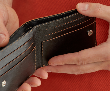 МИНИ-ПОРТМОНЕ С ВНЕШНИМ КАРМАНОМ