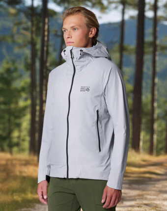 Куртка софтшелл мужская Mountain Hardwear Chockstone Alpine Lt Hooded Jacket, Серый женщинам