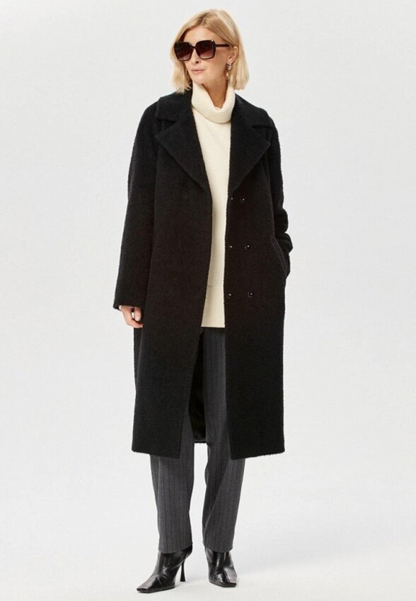 Пальто двубортное Rozhkova