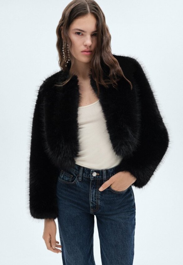 Куртка меховая Mango