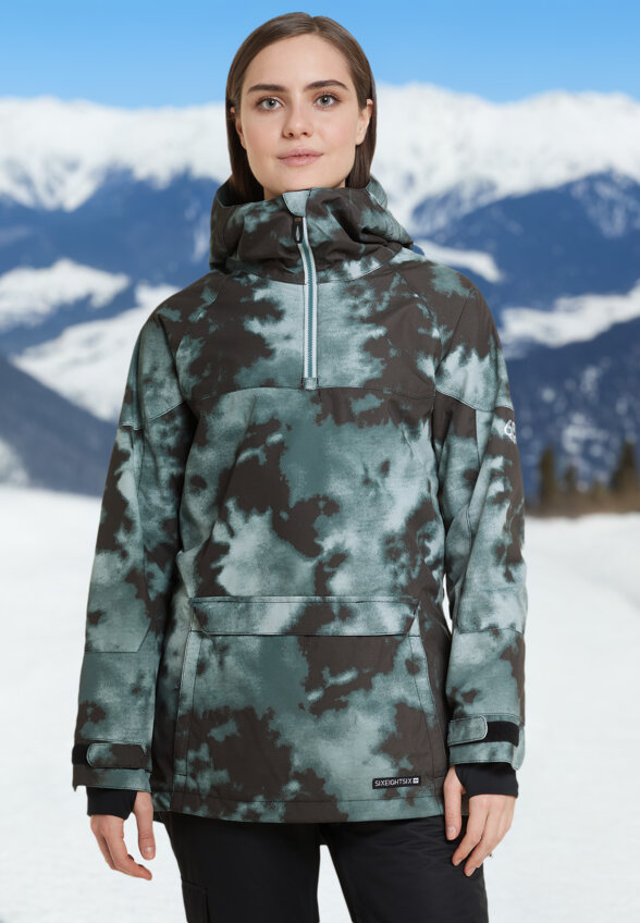 Анорак сноубордический женский 686 Upton Insulated, Голубой