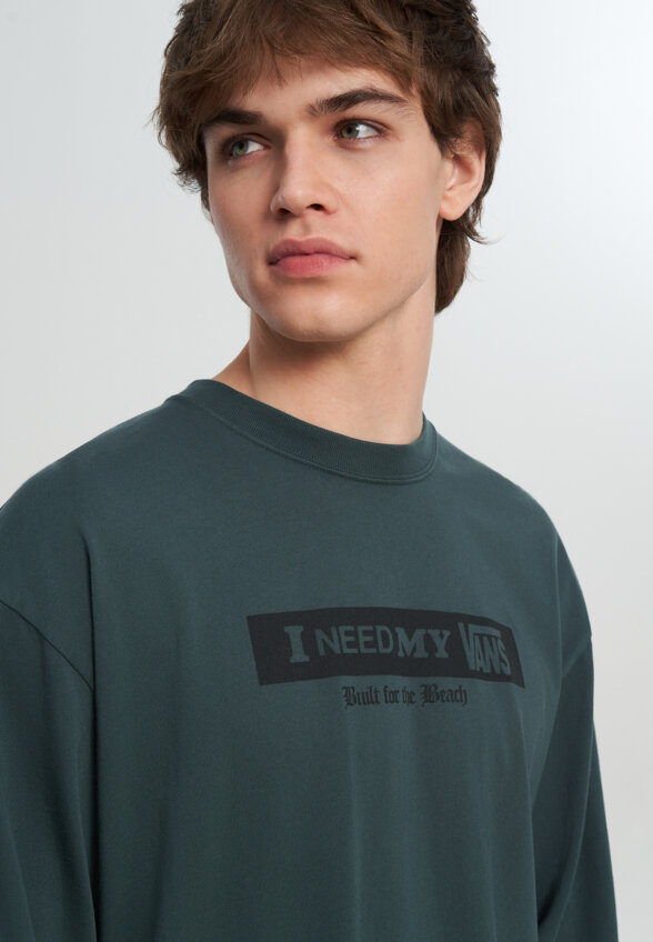 Лонгслив мужской Vans I Need My LS, Зеленый