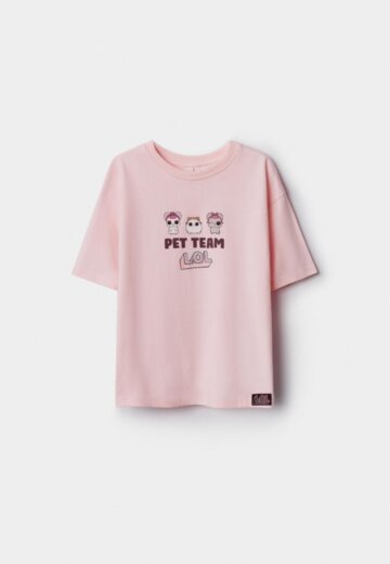 Футболка оверсайз для девочек из коллекции SELA × L.O.L.