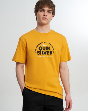 Футболка мужская Quiksilver Fundamental Ride, Желтый женщинам