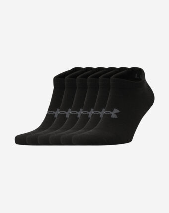 Носки Under Armour Essential No Show, 6 пар, Черный женщинам