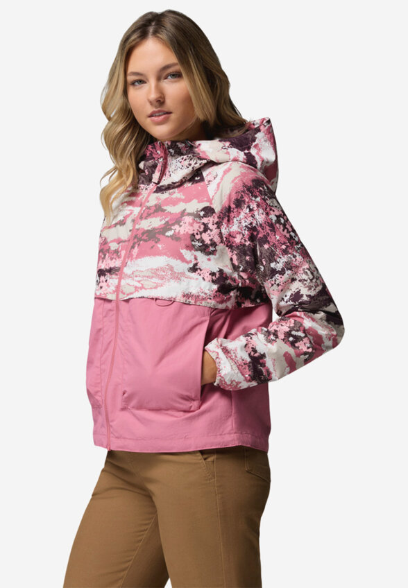 Ветровка женская Columbia Spire Valley Printed Windbreaker, Розовый