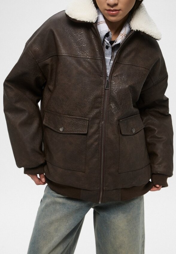 Куртка кожаная утепленная Befree