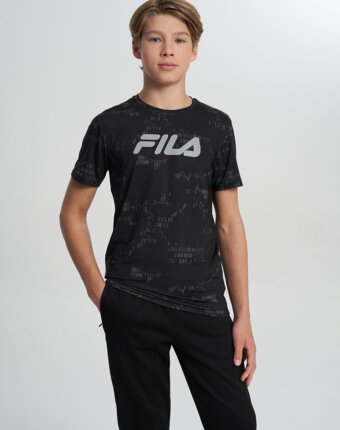 Футболка для мальчиков FILA, Черный женщинам