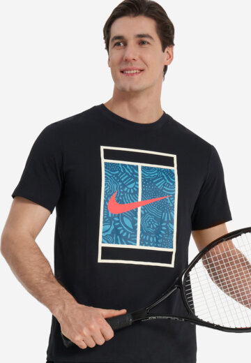 Футболка мужская Nike Court, Черный