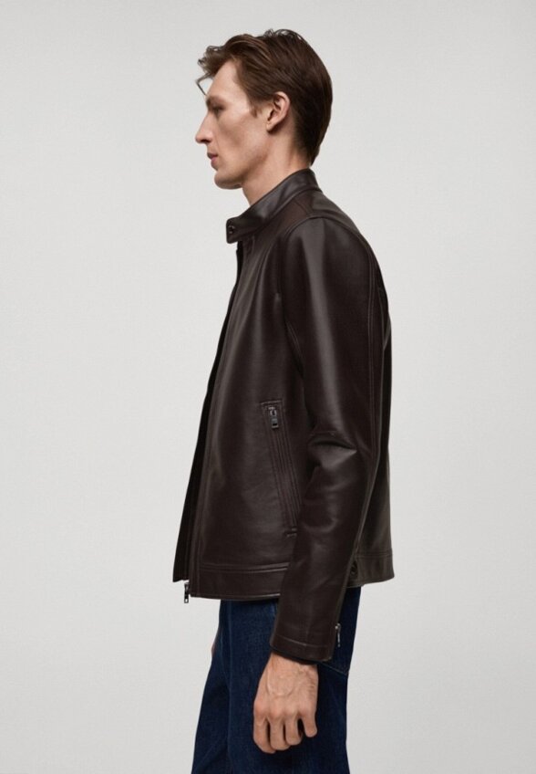 Куртка кожаная Mango Man