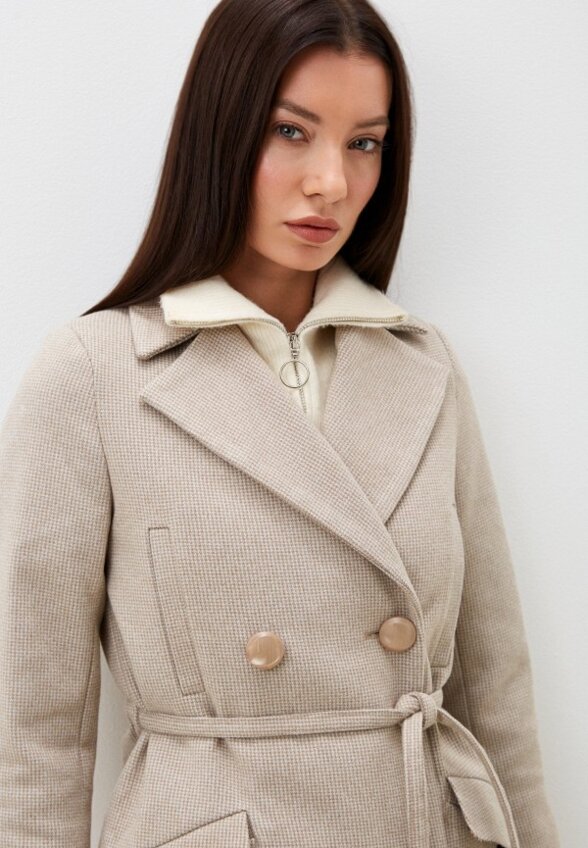 Пальто двубортное Gaxgax