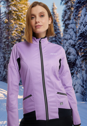 Куртка для беговых лыж женская KV+, Черный