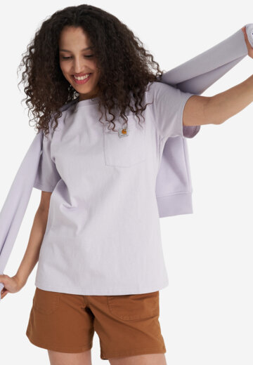 Футболка женская Carhartt K87 Pocket, Фиолетовый