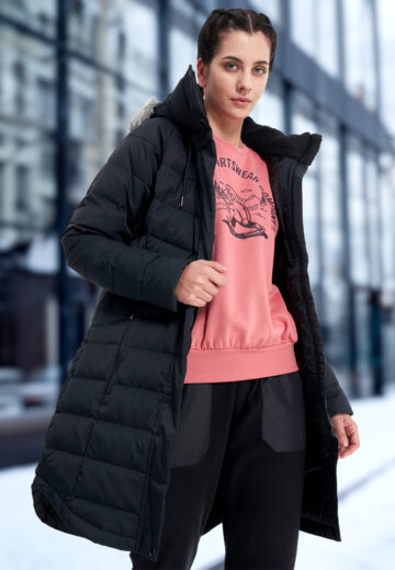 Пуховик женский Columbia Belle Isle II Mid Down Jacket, Черный