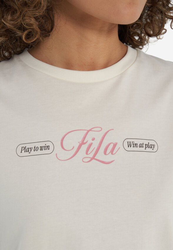 Футболка женская оверсайз FILA, Бежевый