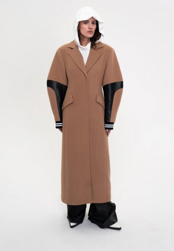 Пальто однобортное Shi-shi