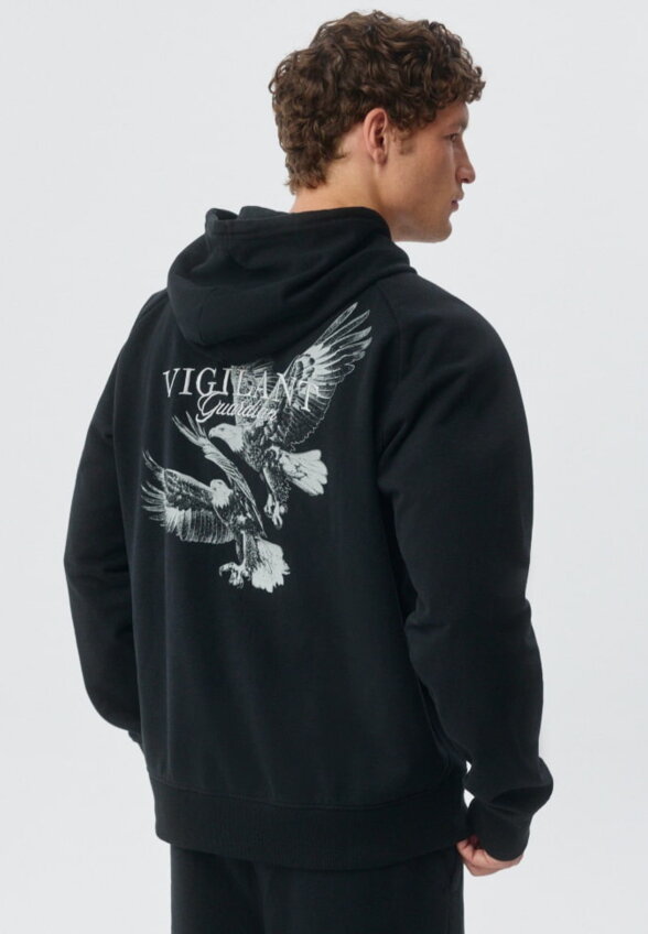 Худи Oversize fit с принтом