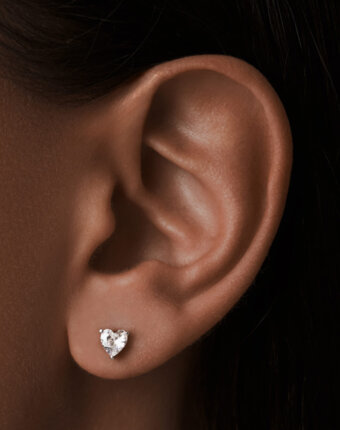Серебряные серьги-гвоздики Софи с фианитами 5 мм MIE женщинам