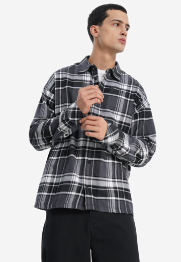 Рубашка мужская оверсайз Termit, Серый