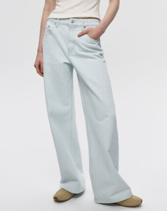 Джинсы WIDE LEG с патчем по мотивам картины Джакомо Кваренги женщинам